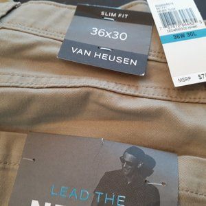 Brand New Van Heusen Khakis 36-30